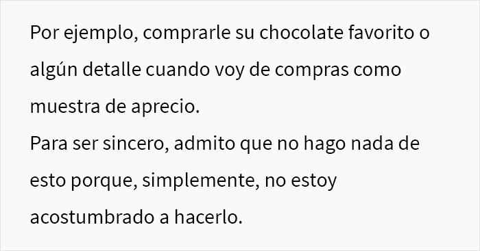 Este hombre pregunta si fue cruel al decirle a su esposa que dejara de esperar aprecio por lo que hace ya que ser ama de casa es su trabajo