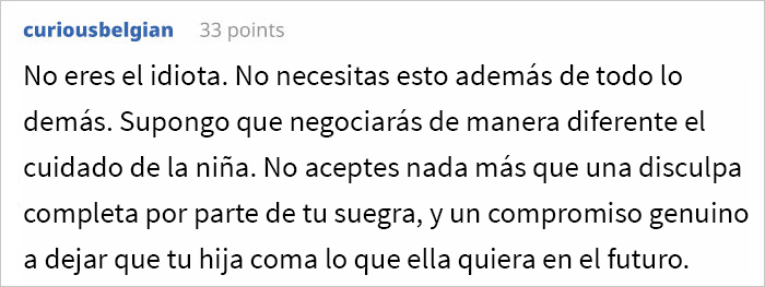 Esta suegra tiraba las comidas que su nieta llevaba a su casa, hechas por su padre con las recetas de su esposa fallecida