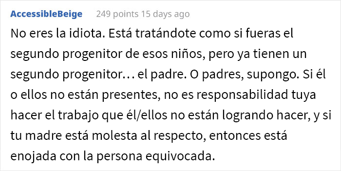 Esta hija mayor siempre cuidó a sus hermanitos, y su madre se enfurece con ella cuando le dice que se quiere emancipar