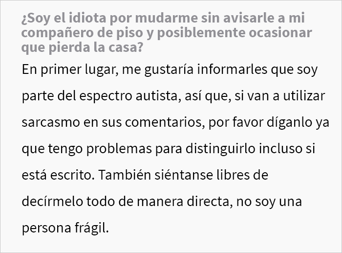 Este chico pidió específicamente a su compañero de piso que no tocara su comida, y se marcha sin avisar cuando no lo cumple