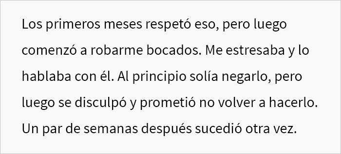 Este chico pidió específicamente a su compañero de piso que no tocara su comida, y se marcha sin avisar cuando no lo cumple