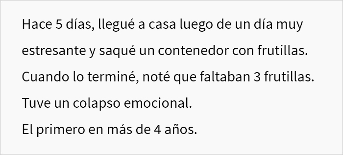 Este chico pidió específicamente a su compañero de piso que no tocara su comida, y se marcha sin avisar cuando no lo cumple