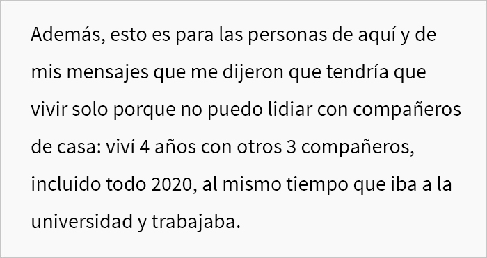 Este chico pidió específicamente a su compañero de piso que no tocara su comida, y se marcha sin avisar cuando no lo cumple