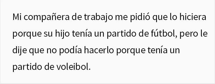 Esta mujer sin hijos se pregunta si es imbécil por mantener sus principios y hacer que su compañera de trabajo se pierda el partido de fútbol de su hijo