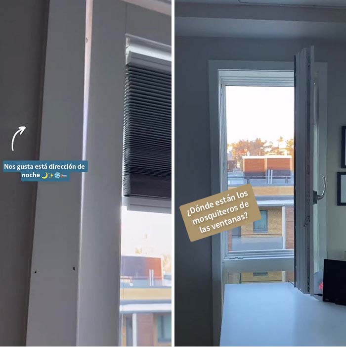 Las ventanas abren en múltiples direcciones