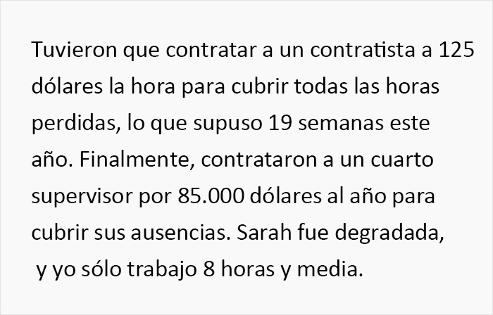 Este empleado cumple al pie de la letra con su jornada de 8 horas y media, y provoca que la empresa pierda 85000$ al año