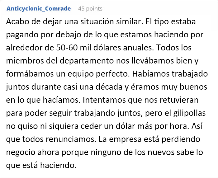 Este empleado maltratado se entrevista en secreto para otros trabajos y consigue uno nuevo con un aumento de 40000$