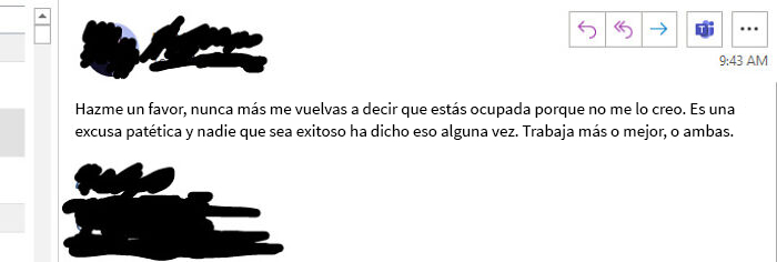 Desde el comienzo de la pandemia, el personal de nuestra oficina se redujo en un 60%. Estoy haciendo el trabajo de tres personas y ayer pasé 14 horas en la oficina.