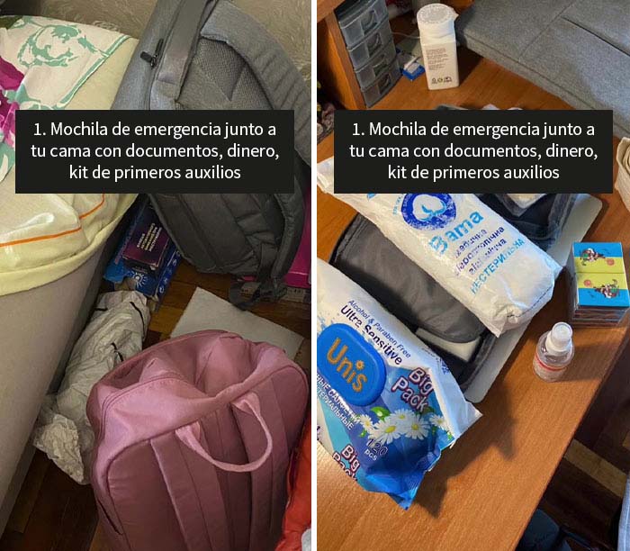 PDV: Vives en Ucrania. Tener preparada una mochila de emergencia con lo esencial