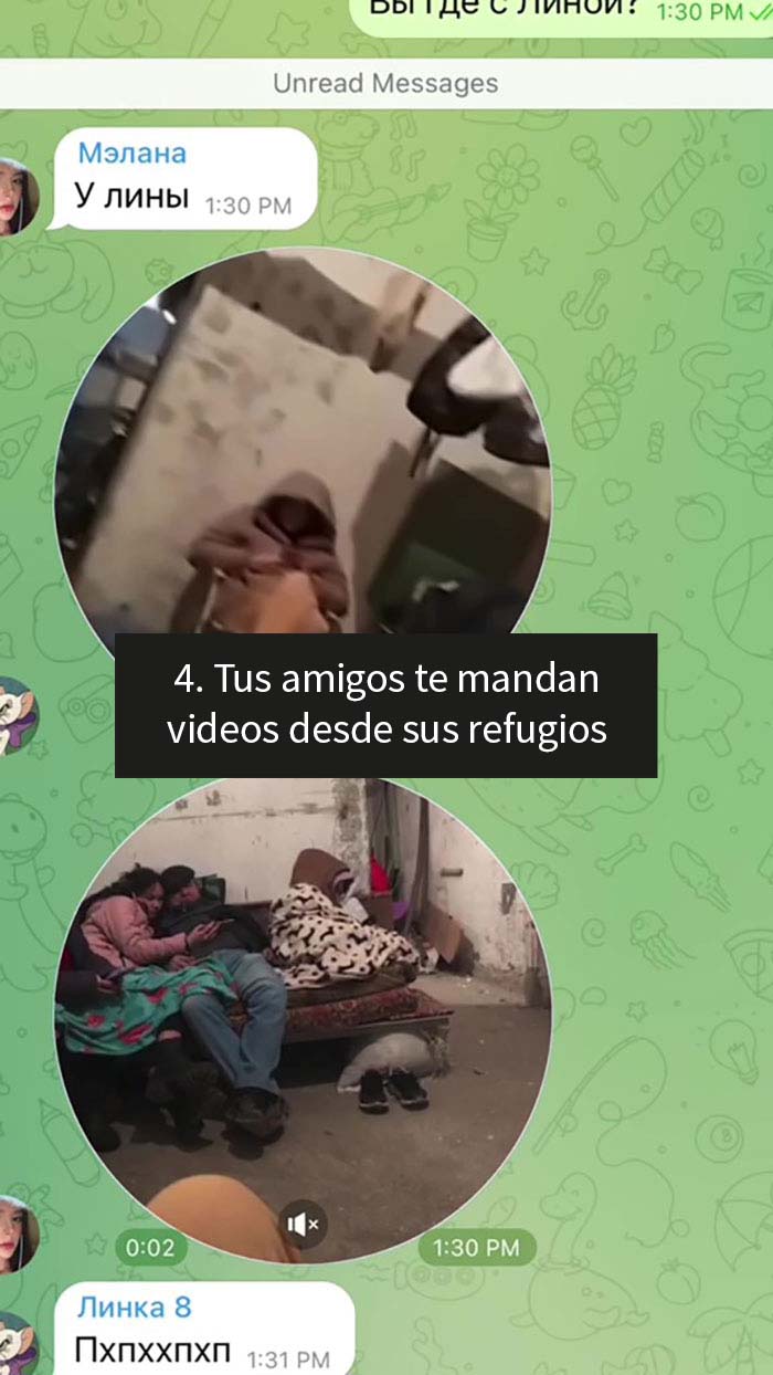 PDV: Vives en Ucrania. Todos tus amigos te envían videos desde sus refugios antibombas