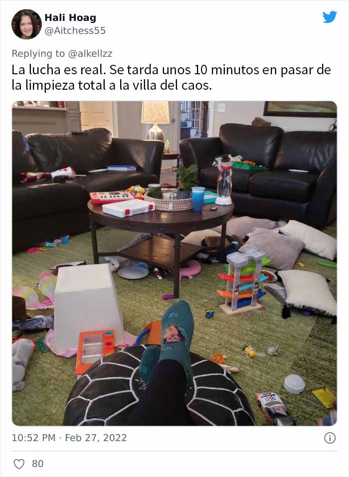 Esta madre pide a otros padres que compartan fotos honestas y sin montajes de sus habitaciones