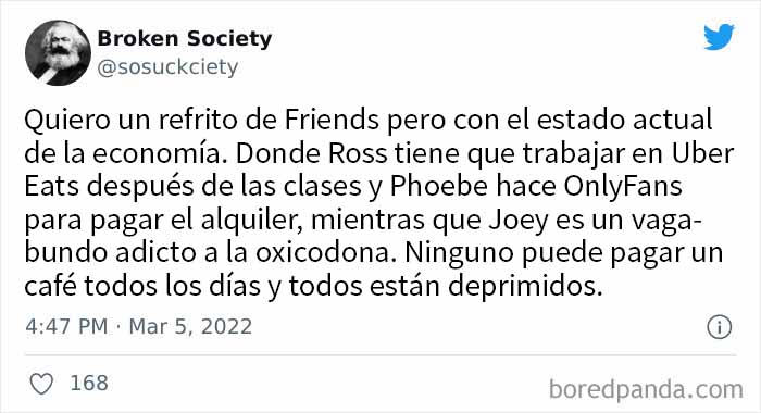 Y Rachel nunca consiguió el trabajo en el sector de la moda porque ningún sitio contrata sin experiencia