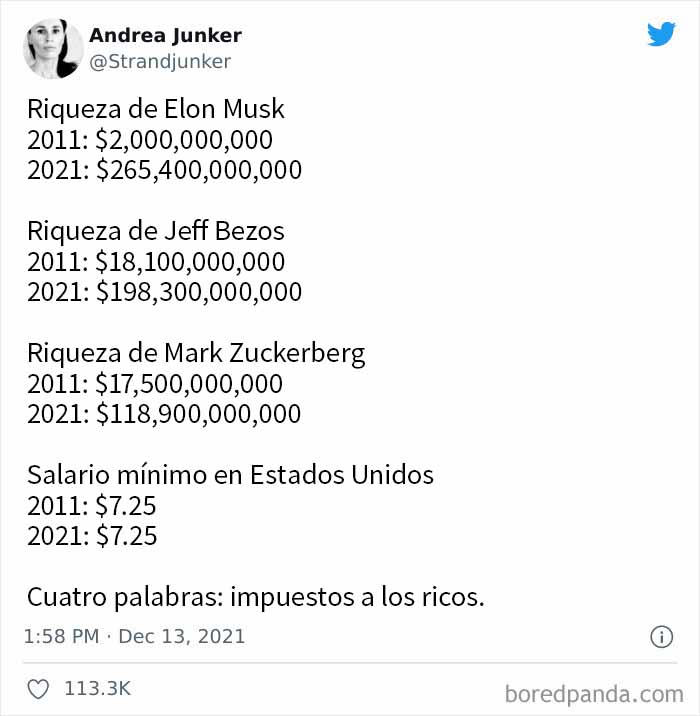 No hay escasez de mano de obra. Impuestos a los ricos