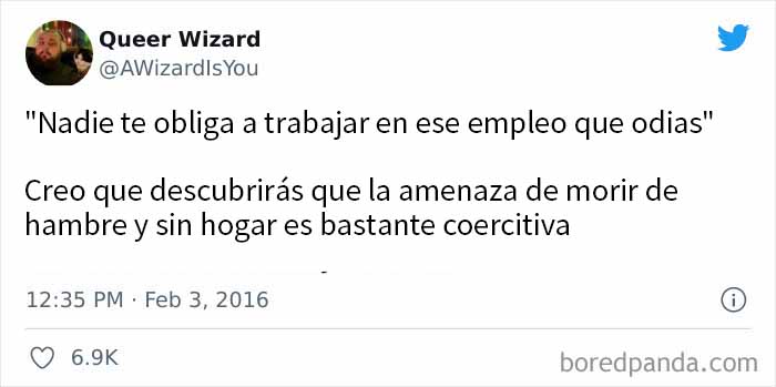 "Simplemente consigue otro trabajo"