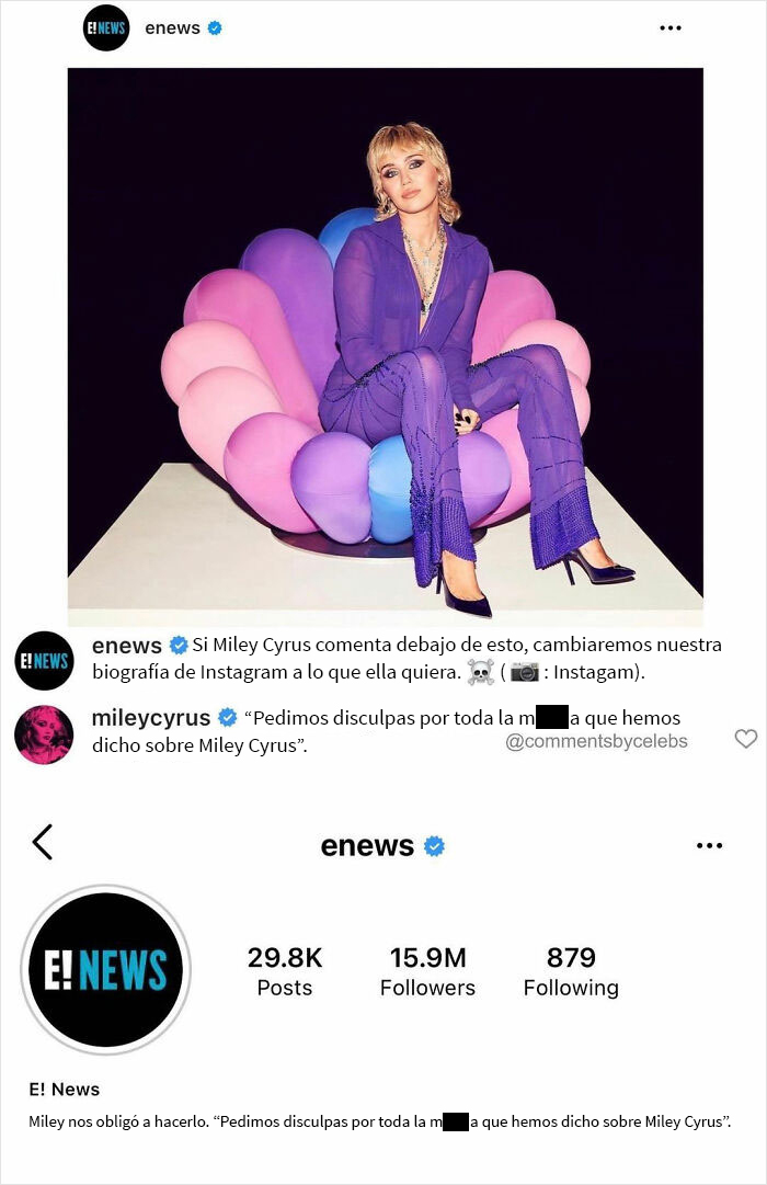 40 Of The Best Comments That Celebrities Have Ever Posted, As Shared On This Instagram Account