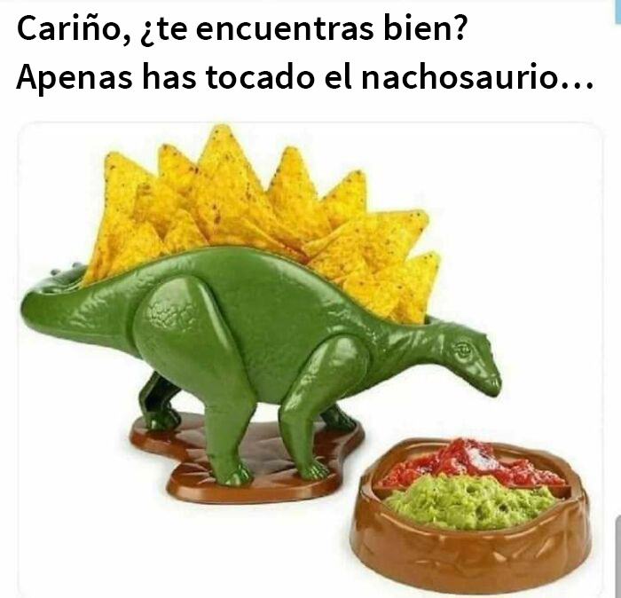¿A quién no le gustaría tener un nachosaurio?