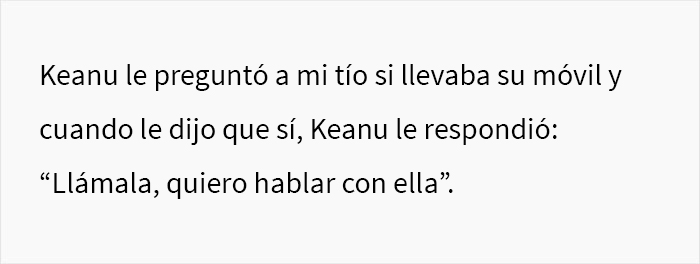 “Llámala, quiero hablar con ella”: Keanu Reeves participó en una bonita sorpresa que le alegró el día a una fan de 80 años