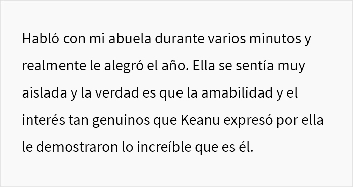 “Llámala, quiero hablar con ella”: Keanu Reeves participó en una bonita sorpresa que le alegró el día a una fan de 80 años