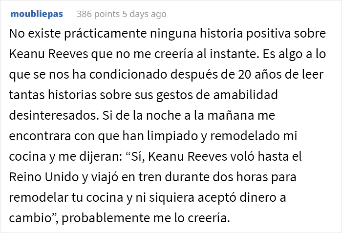 “Llámala, quiero hablar con ella”: Keanu Reeves participó en una bonita sorpresa que le alegró el día a una fan de 80 años