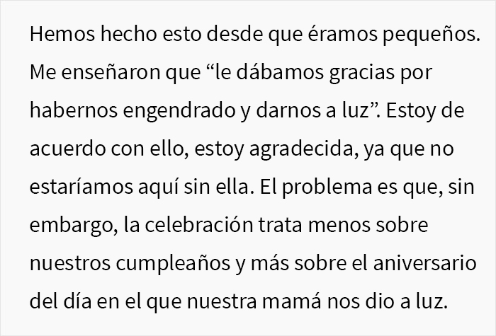 Esta mujer fue echada de casa de sus padres al enfadarse por recibir en su cumpleaños unos platos, mientras todos le daban regalos lujosos a su madre