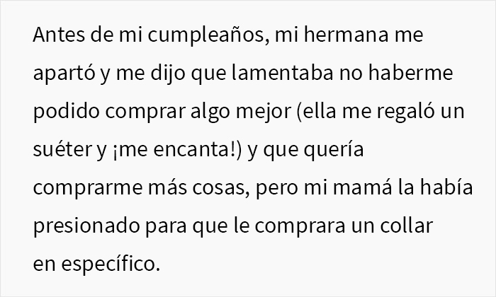 Esta mujer fue echada de casa de sus padres al enfadarse por recibir en su cumpleaños unos platos, mientras todos le daban regalos lujosos a su madre