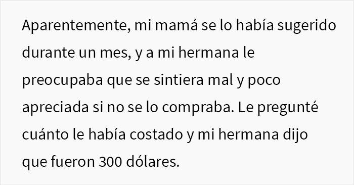 Esta mujer fue echada de casa de sus padres al enfadarse por recibir en su cumpleaños unos platos, mientras todos le daban regalos lujosos a su madre