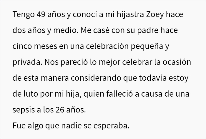 Esta madre pregunta si se equivocó al negarse a prestarle a su hijastra el vestido de boda de su hija fallecida