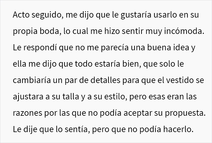 Esta madre pregunta si se equivocó al negarse a prestarle a su hijastra el vestido de boda de su hija fallecida
