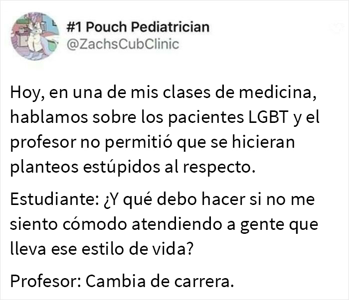 Esto es para aquellos que temen revelarles su sexualidad a sus médicos: Nos enseñan a atender a todo el mundo sin distinción alguna y a guardarnos nuestras opiniones para nosotros mismos