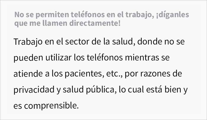 Esta jefa prohibió usar el móvil en el trabajo, haciendo que todas las llamadas pasen por ella, y el personal lo cumple maliciosamente