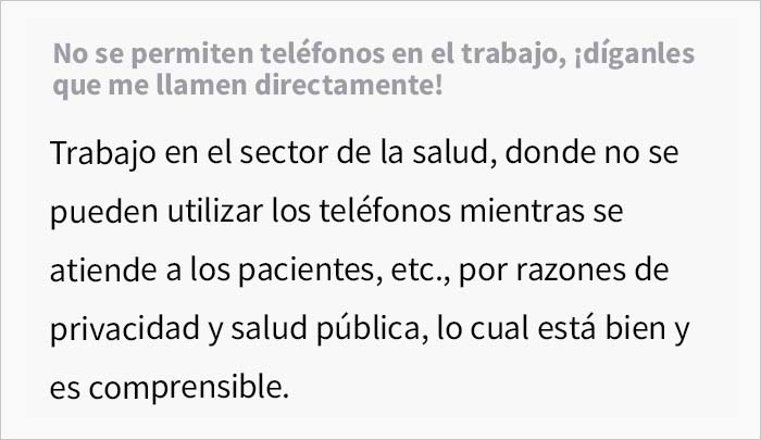 Esta jefa prohibió usar el móvil en el trabajo, haciendo que todas las llamadas pasen por ella, y el personal lo cumple maliciosamente