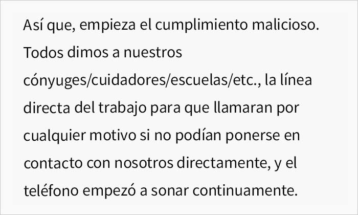 Esta jefa prohibió usar el móvil en el trabajo, haciendo que todas las llamadas pasen por ella, y el personal lo cumple maliciosamente