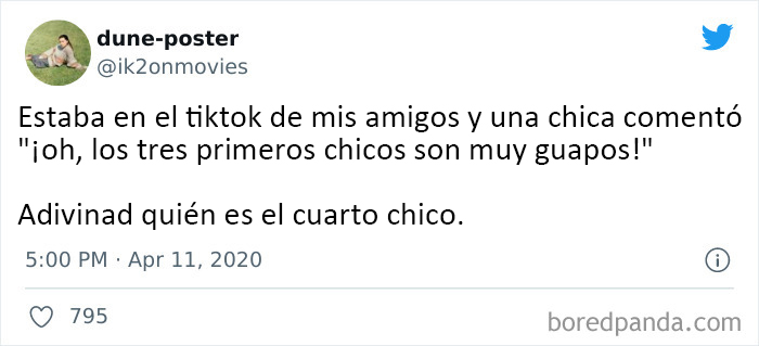 Adivina quién es el cuarto chico