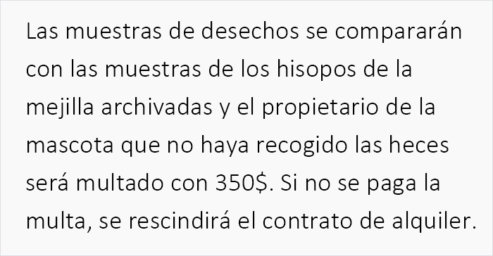 Estos caseros exigen a sus inquilinos que hagan una prueba de ADN a sus perros para averiguar quién no recoge las cacas