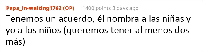 Estos suegros afirman que su hijo tiene más derecho a ponerle nombre al futuro bebé "porque es el verdadero padre"