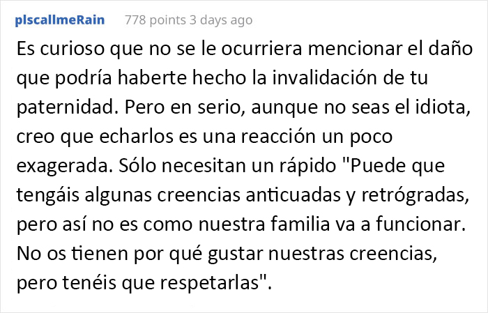 Estos suegros afirman que su hijo tiene más derecho a ponerle nombre al futuro bebé "porque es el verdadero padre"