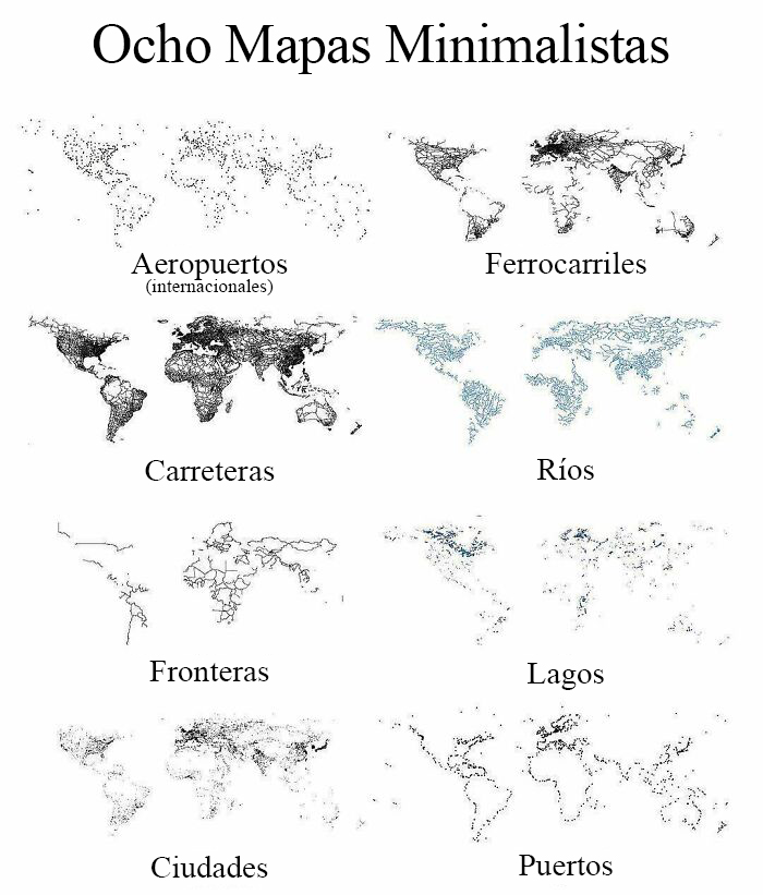 8 Mapas minimalistas