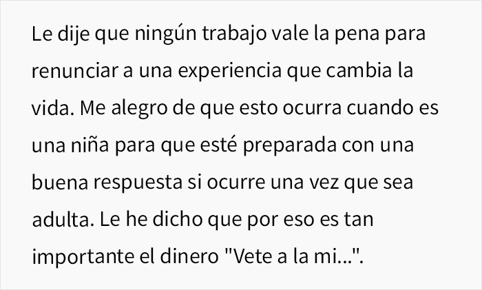 Esta adolescente es obligada a elegir entre un programa internacional de verano y su trabajo basura malpagado