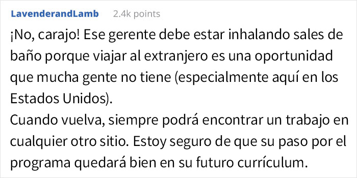 Esta adolescente es obligada a elegir entre un programa internacional de verano y su trabajo basura malpagado