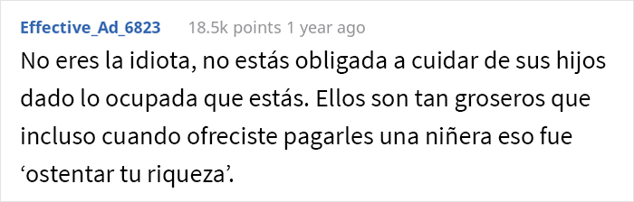 Esta mujer pidió a su hermano y esposa que buscaran a otra persona para cuidar a sus hijos, y estalló el drama