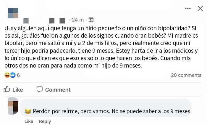 "Mi doctor dice que mi bebé de 9 meses es normal, ¡pero claramente es bipolar!"