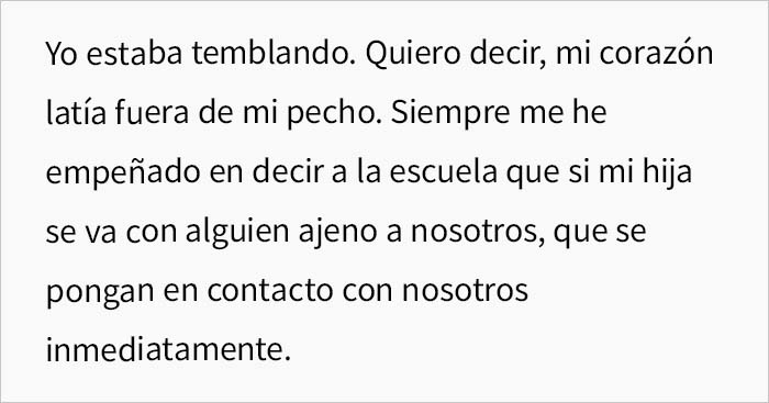 El colegio informó a esta madre que había un "hombre desconocido" recogiendo a su hija, sin darse cuenta de que era ella misma sin peluca