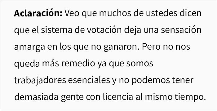 Esta mujer sin hijos se niega a ceder su licencia anual a una compañera con 4 hijos, y se produce un drama en la oficina