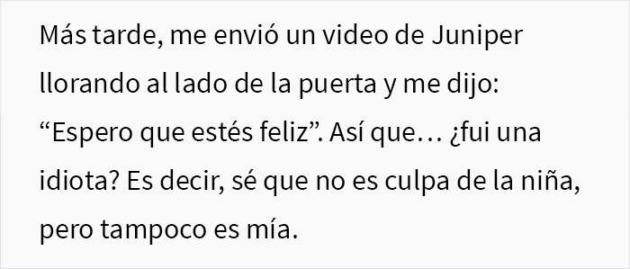 “¿Soy idiota por no querer hacer de madre de la bebé que tuvo mi ex cuando me fue infiel?”