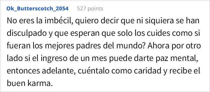 Esta mujer no quiere ayudar a sus padres con dificultades económicas porque renegaron de ella hace 9 años