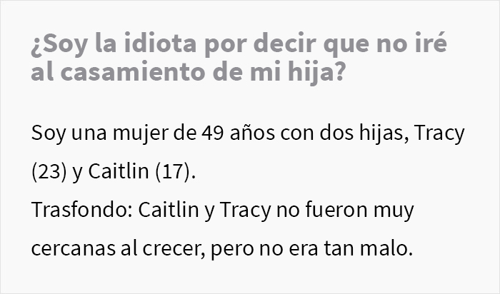 Esta novia se niega a invitar a su hermana a la boda por su sexualidad, y pierde los nervios cuando su madre se rehúsa a ir también