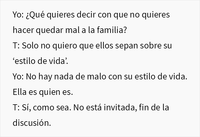 Esta novia se niega a invitar a su hermana a la boda por su sexualidad, y pierde los nervios cuando su madre se rehúsa a ir también