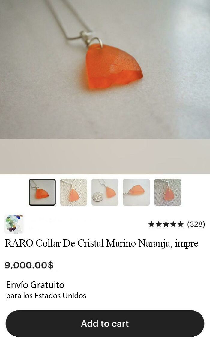 Sé que el vidrio marino naranja es un hallazgo raro pero...