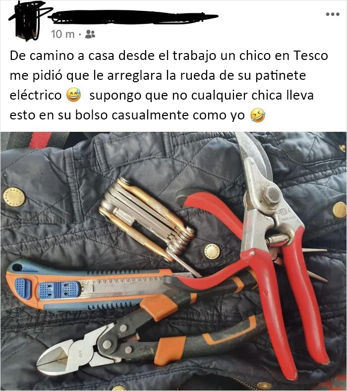 La chicas nunca deberían tocar una herramienta...