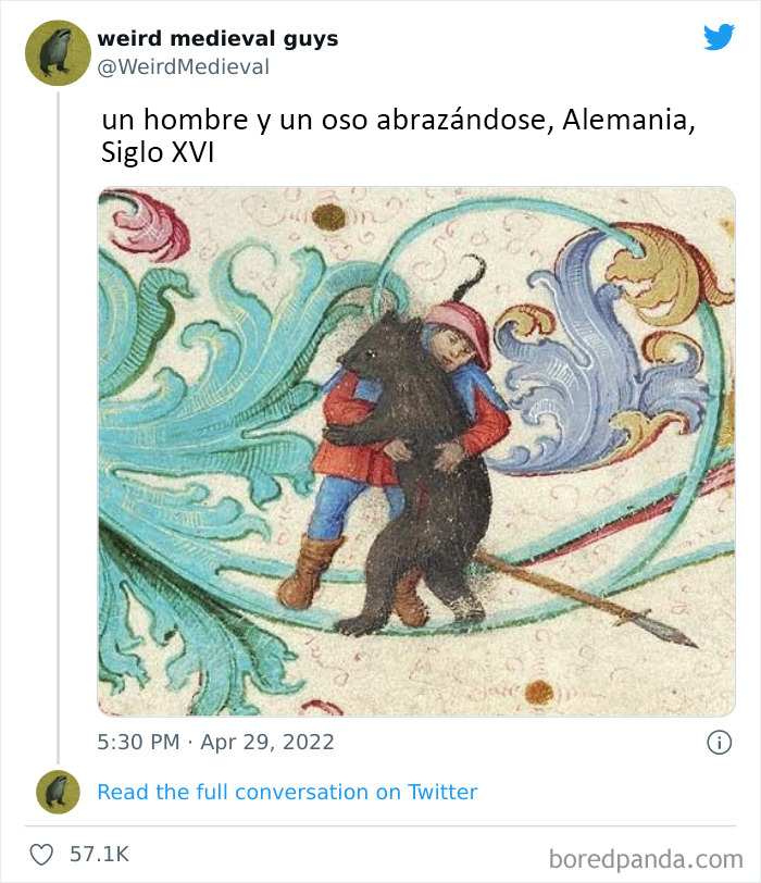 30 Times Medieval Painters Had No Idea How Something Looked And Created "Weird Medieval Guys", As Shared On This Twitter Page